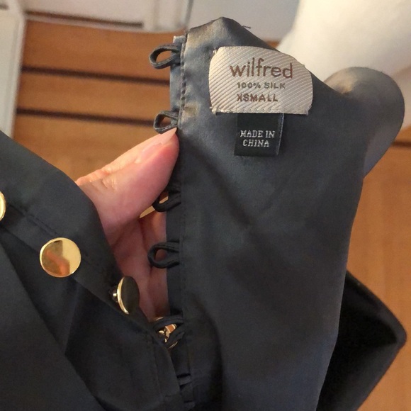 Wilfred sleeveless 100% silk slip dress sz XS - Picture 4 of 6